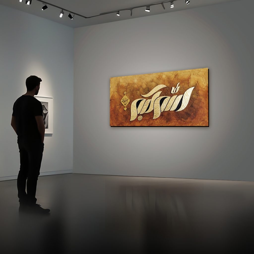 طرح دکوراتیو تایپوگرافی الله اکبر طراحی آرایه برتر 