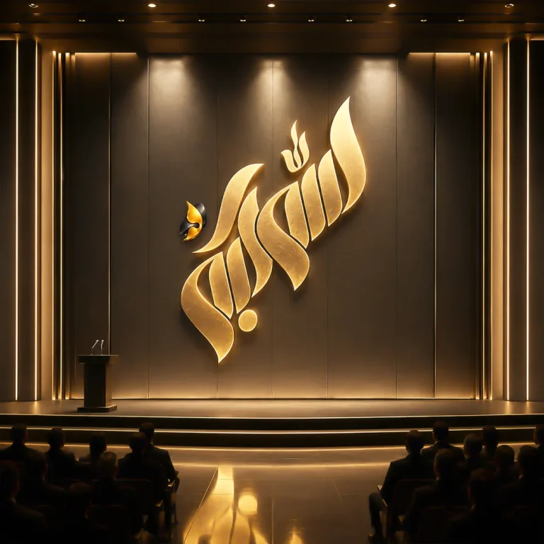 لترنیگ الله اکبر طرحی انتزاعی و زیبا از آرایه برتر